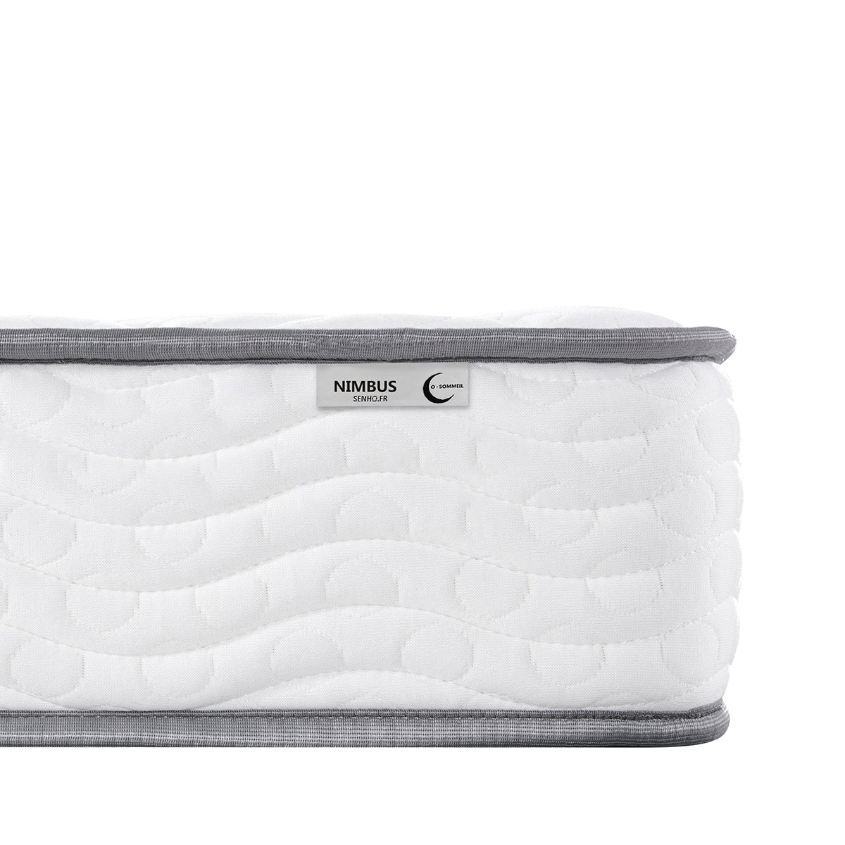 Détail étiquette matelas 15cm SENHO NIMBUS 140x190cm