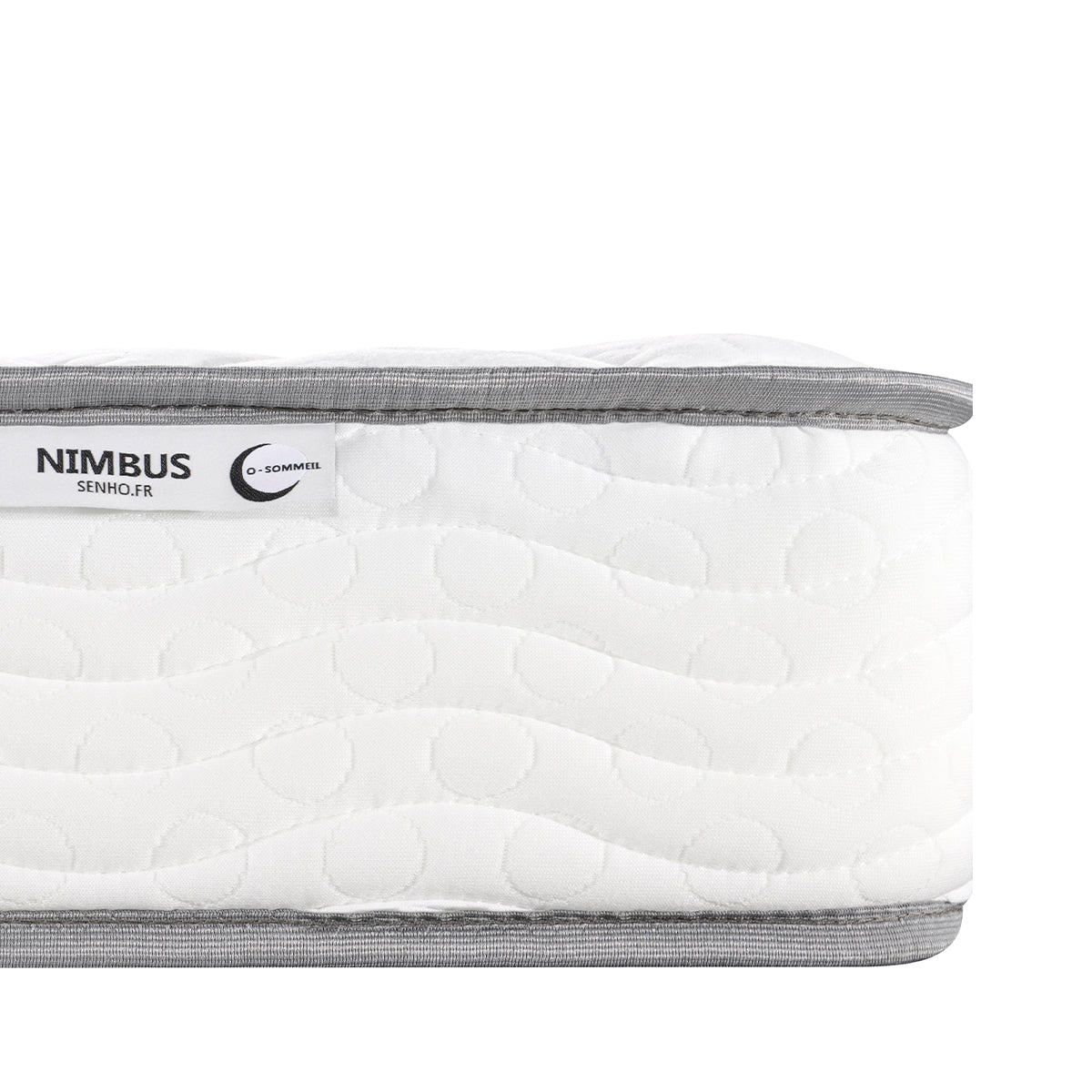 Détail étiquette matelas 15cm SENHO NIMBUS 90x190cm