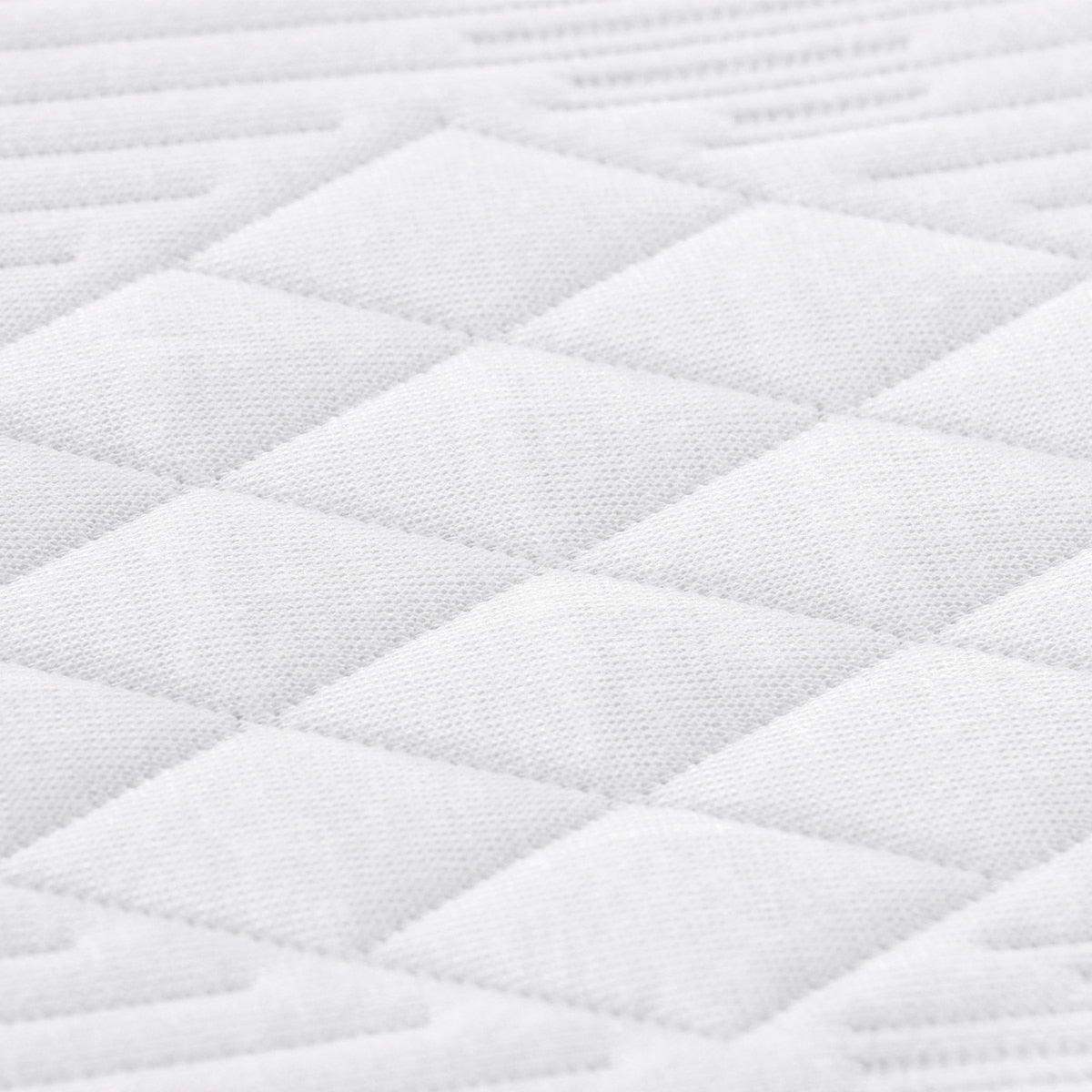 Détail piquage coutil surmatelas 5,3cm SENHO PLUME 160x200cm