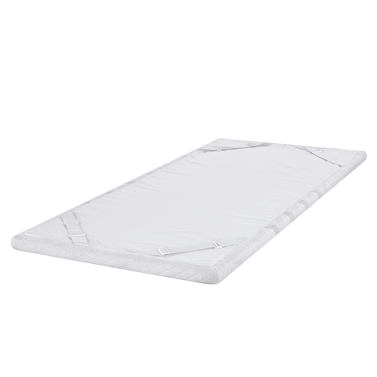 Vue de dessous surmatelas 5,3cm SENHO PLUME 90x190cm