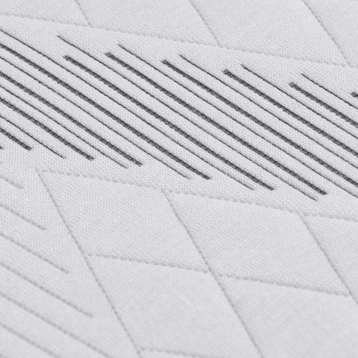 Détail piquage coutil surmatelas 5,3cm SENHO PLUME 90x190cm