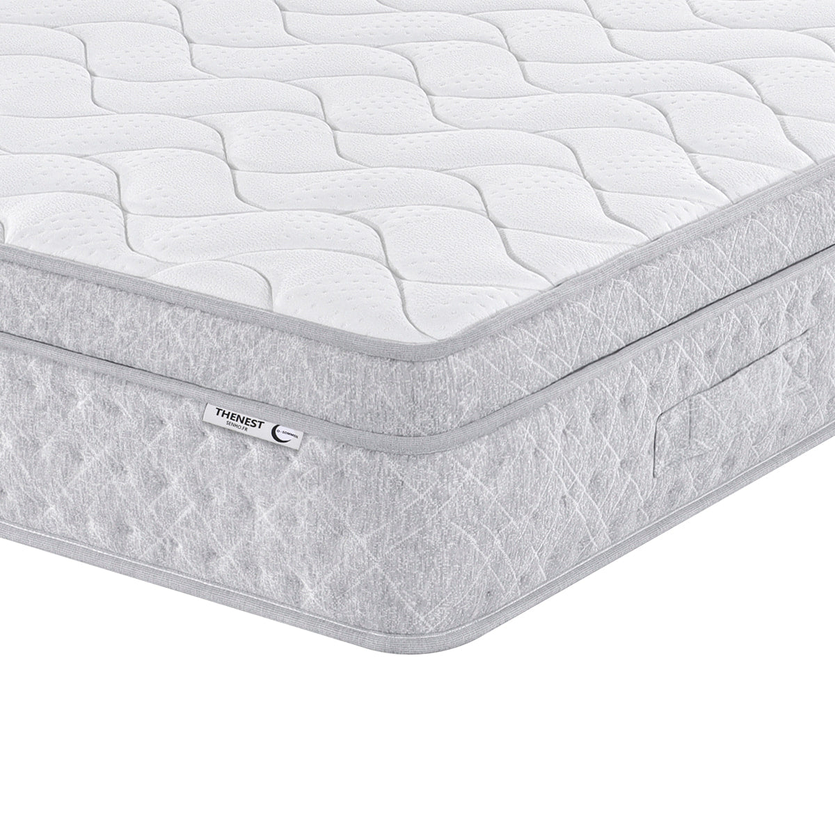 Vue de côté matelas 25cm SENHO THENEST 140x190cm