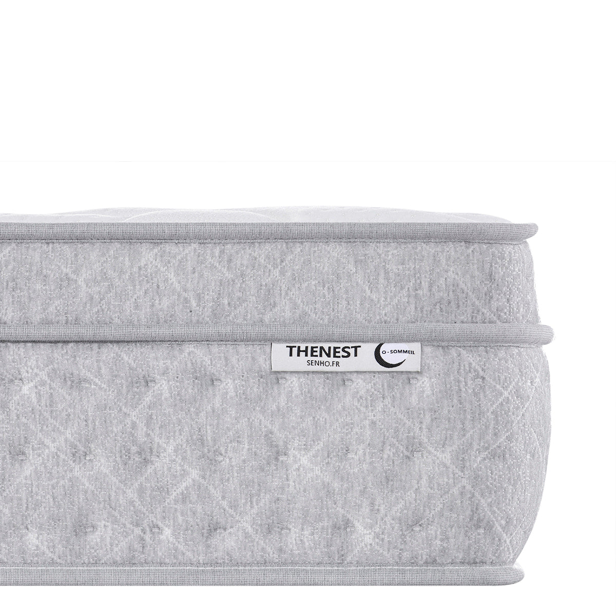 Détail étiquette matelas 25cm SENHO THENEST 140x190cm