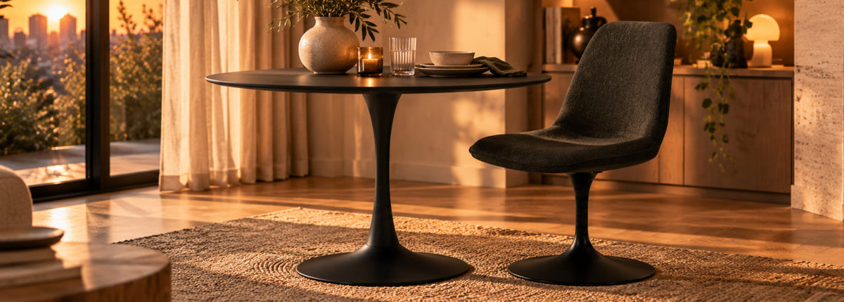 Banniere SENHO desktop - TULIPS black + LORA black ambiance