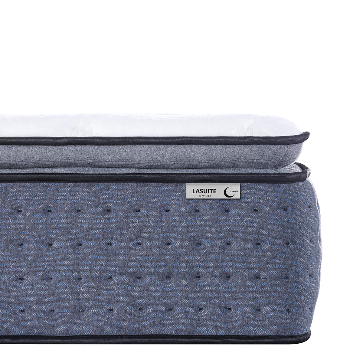 Détail étiquette matelas 35cm SENHO LASUITE 160x200cm