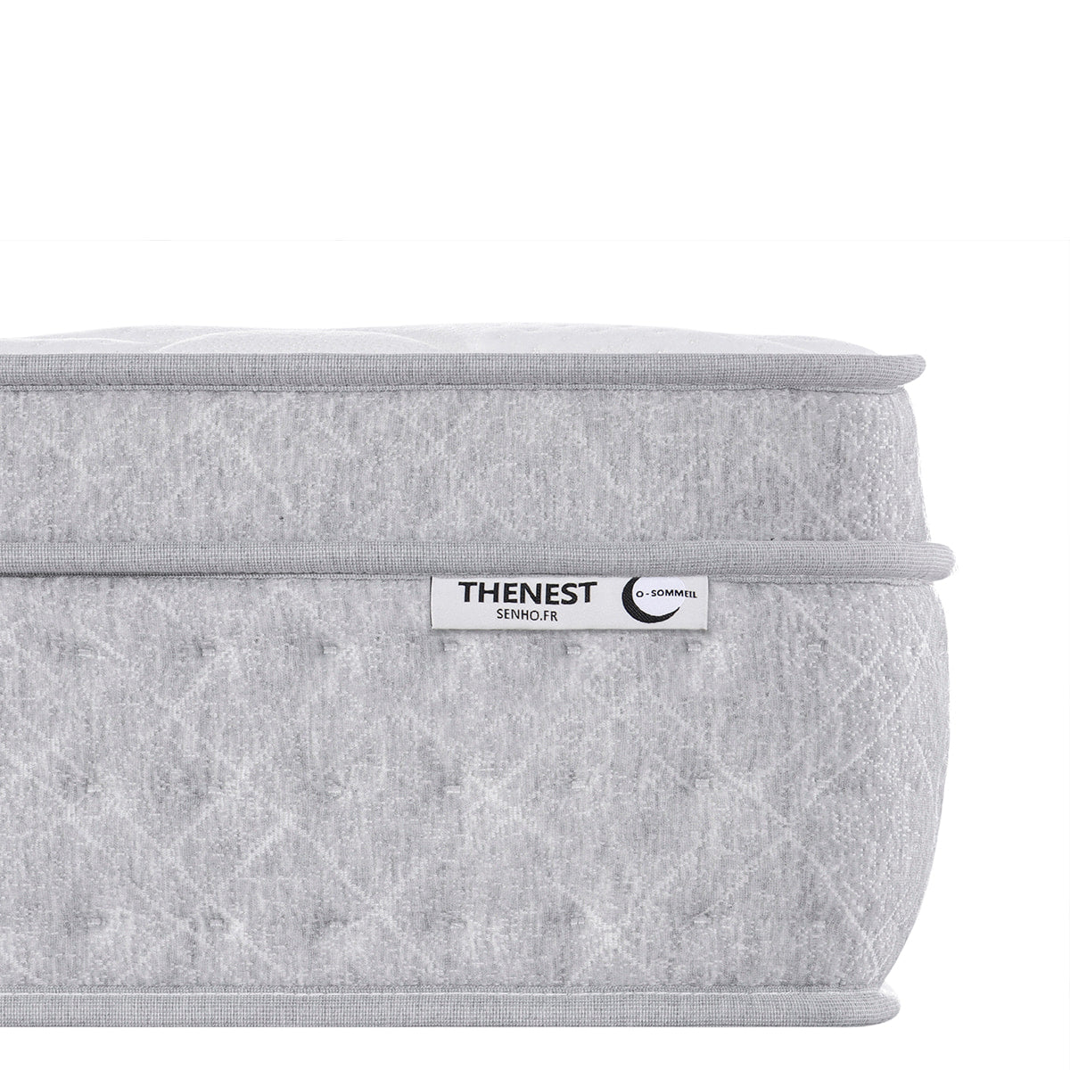 Détail étiquette matelas 25cm SENHO THENEST 160x200cm